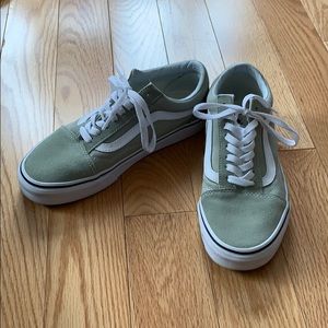 Vans - green. perfect condition.